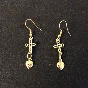 Love & Cross Earrings